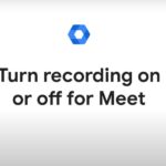 Turn recording on or off for Meet